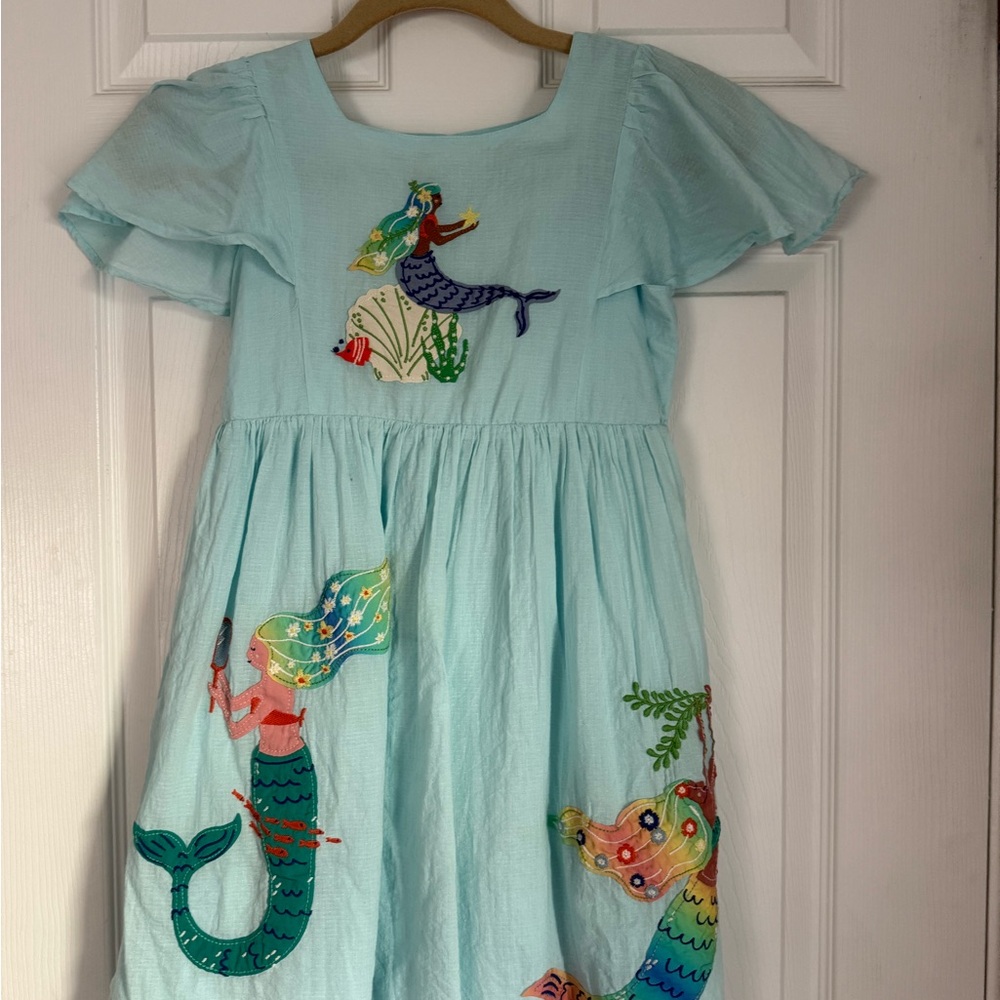 Mini Boden Mermaid Flutter Sleeve Sundress
